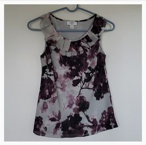 Ann Taylor Loft Petites Ruffle Collar Top